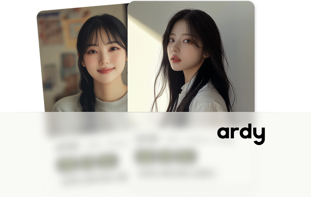 profile cards blured